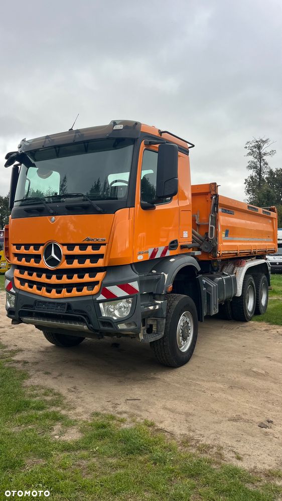 Mercedes-Benz Arocs 3345 6x6 Wywrotka Meiller Kipper + Przyczepa Meiller Kipper (nie 6x4, 8x8, 8x4, 6x2) z Niemiec. Silnik 13l, Hydraulika, nie hydroburta 6x6 Arocs Actros 3345 wywrotka Meiller Duży Silnik Reduktor Napędy na Wał - 14