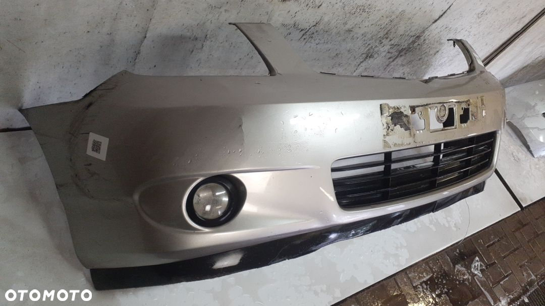 ^ ZDERZAK PRZÓD PRZEDNI DO TOYOTA COROLLA VERSO LIFT FL HALOGENY 1C0 SREBRNY - 4