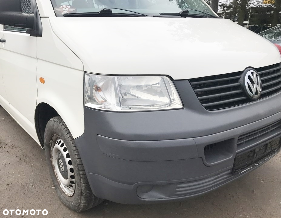 Części VW T5 1.9 2.5 TDI R902 LB9A biały zderzak lampy maska pas przedni chłodnica błotnik TRANSPORTER CARAVELLE - 5