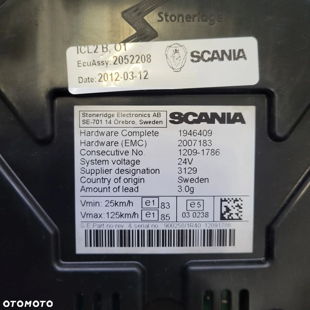 LICZNIK SCANIA R CP OM 2052208 CHWALIM116 - 3