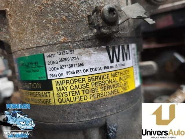 COMPRESSOR AR CONDICIONADO OPEL ASTRA H 2006 -4752 - 2
