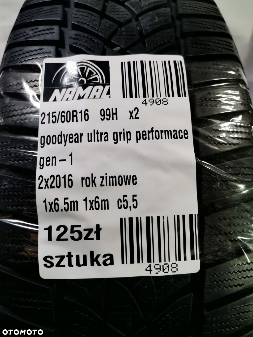 215/60r16 goodyear 2016 opony zimowe 6,5mm 4908 - 10