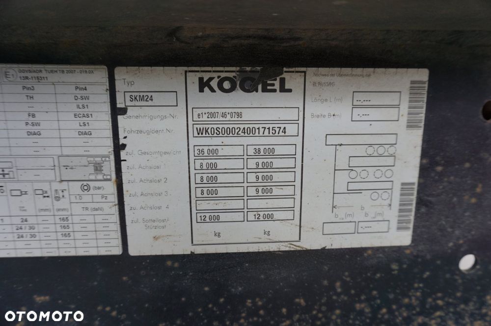 Kögel WYWROTKA STALOWA 24m3 * 2014 * - 13