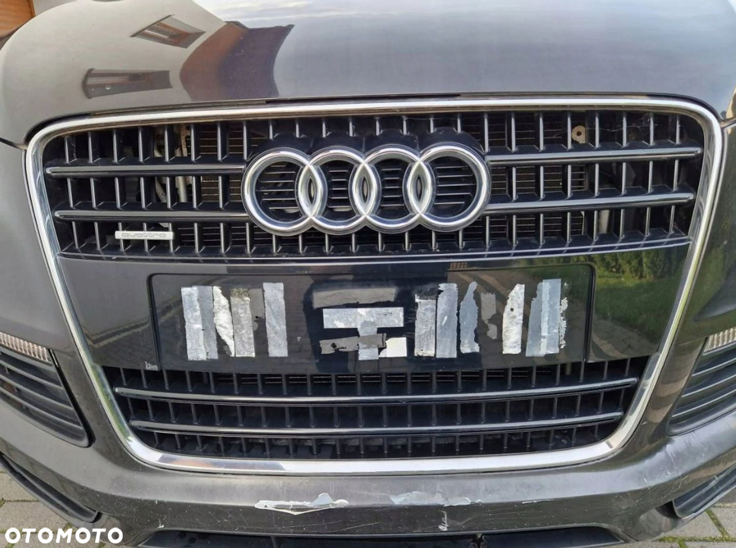 AUDI Q7 4L ZDERZAK PRZEDNI PRZÓD GRIL LZ7L SLINE S-LINE - 5