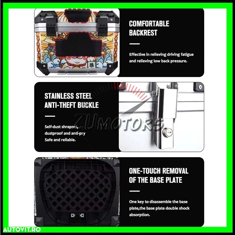 Portbagaj Moto Cross Enduro 45L - Cutie Topcase Moto Cross Enduro 45L - 5