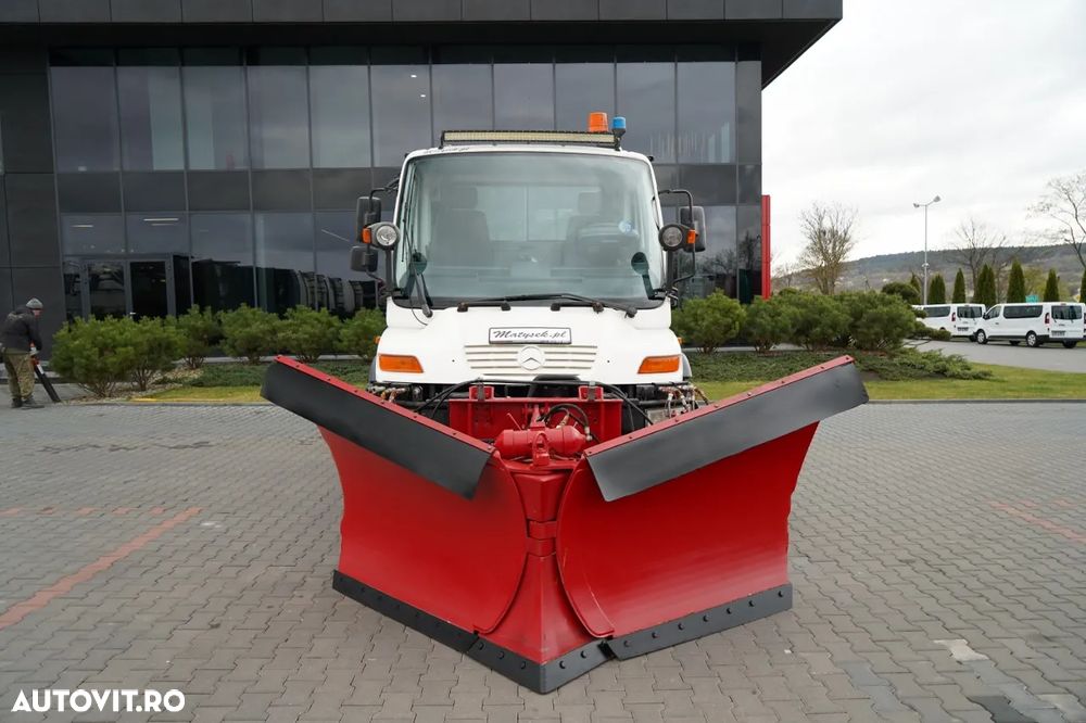 Mercedes-Benz UNIMOG U300 / 4X4 / BASCUNĂTOR 3 LATE / PLUG / MUNICIPAL / CUPLĂRI HIDRAULICE / EPS + AMBREIAJ - 11