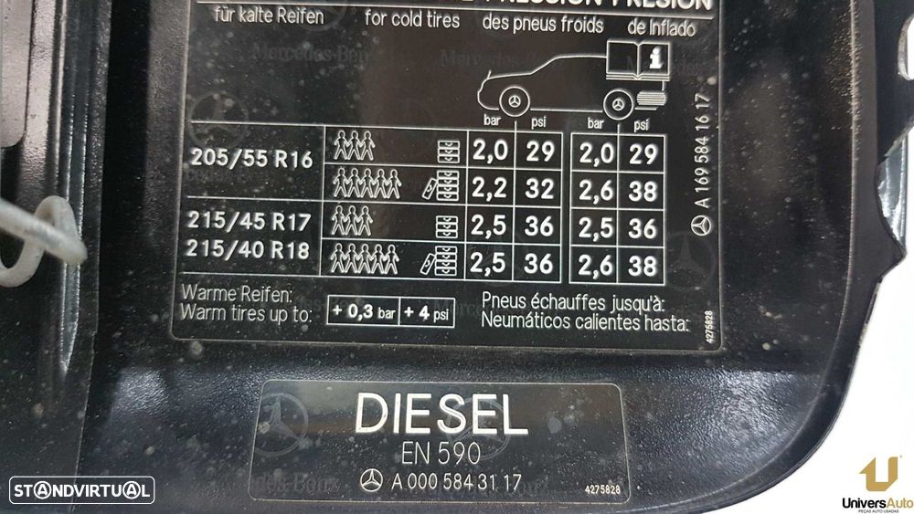 TAMPA DE COMBUSTÍVEL MERCEDES CLASE B (W245) 200 CDI (245.208) - 2