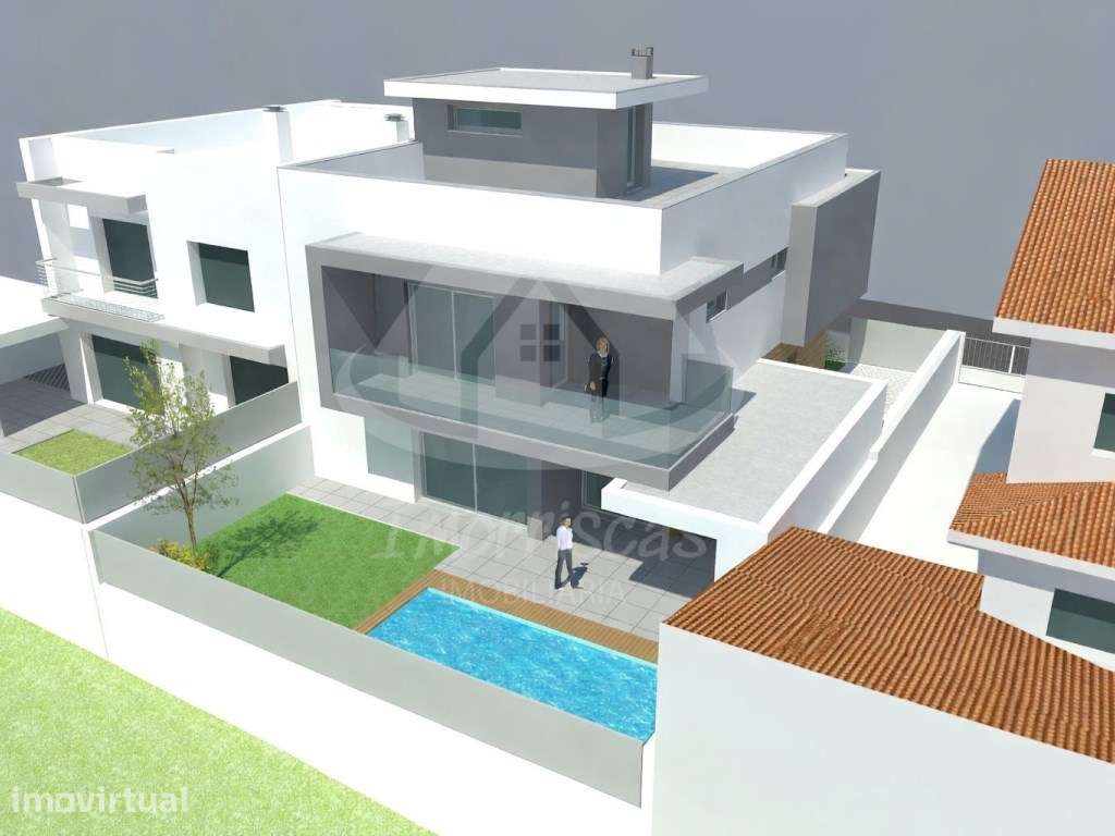 Moradia V4 com piscina e jardim privativo em Santa Iria de Azóia - Grande imagem: 3/32