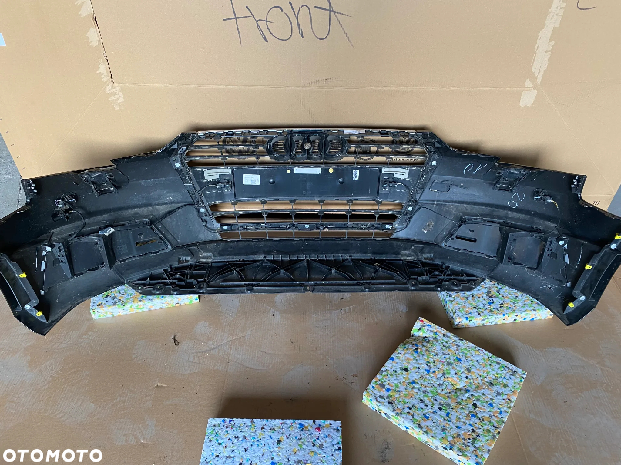 Audi A4 B9 8W kompletny przód maska lampy led zderzak błotnik w kolor LY9T OEOE - 21