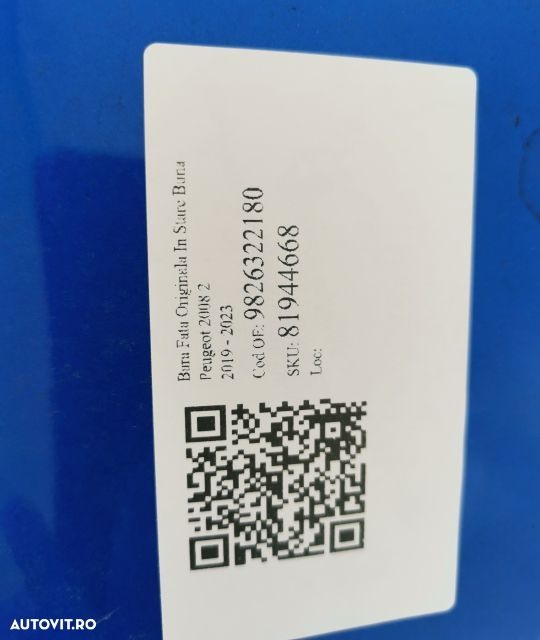 Bara Fata Originala  In Stare Buna Peugeot  2008 2 [2019 - 2023] - 7