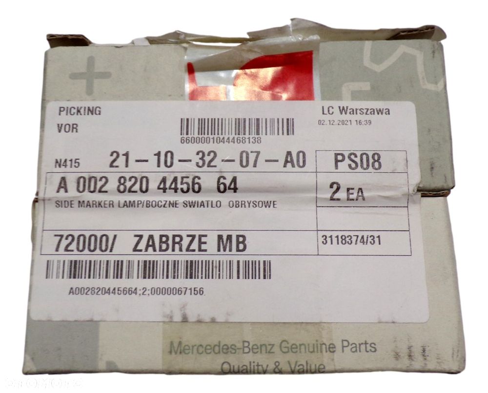 MERCEDES KACZKA SPRINTER Odblask swiatlo obrysowe - 2