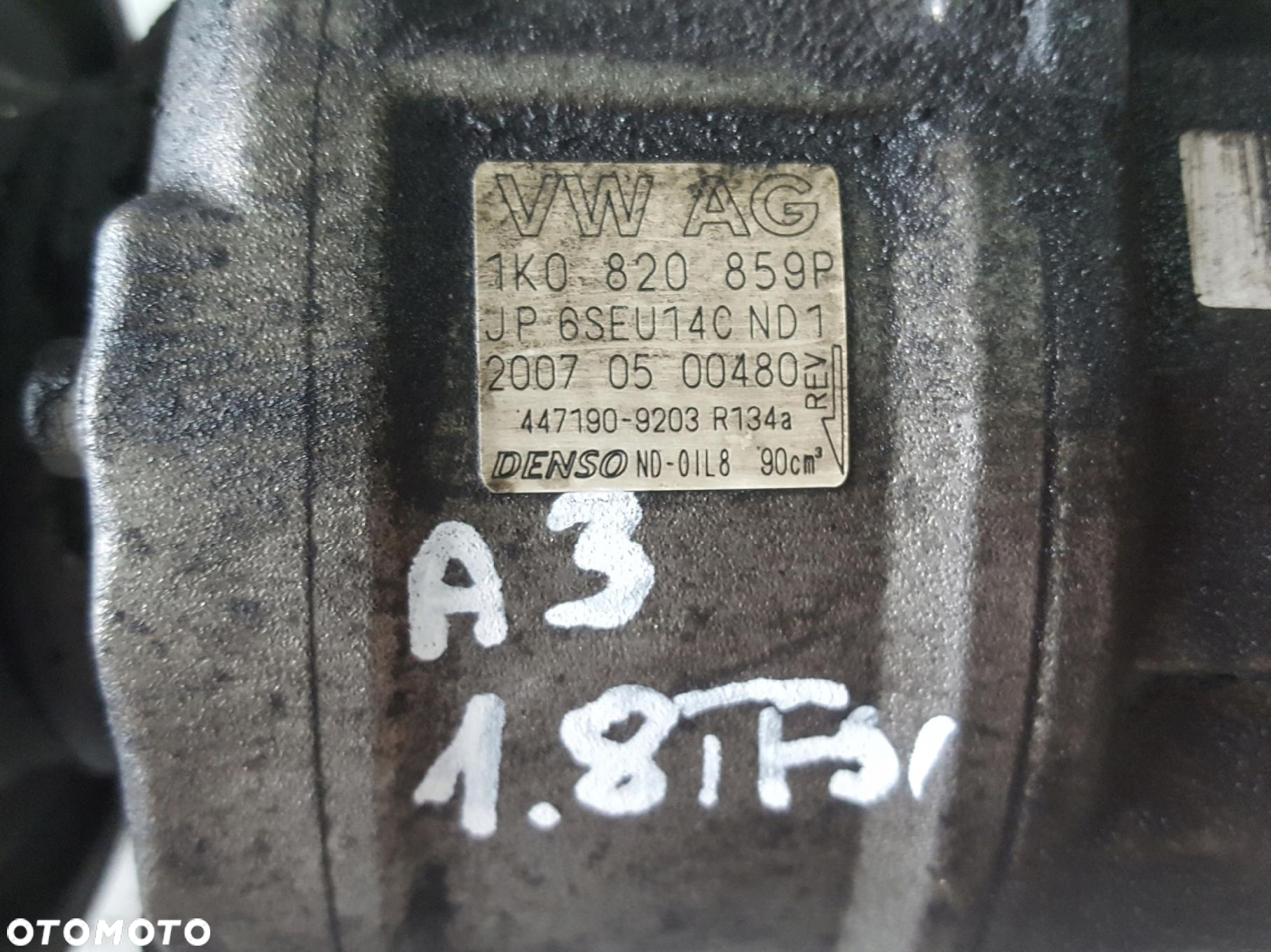 AUDI A3 8P LIFT GOLF VI 1.8 2.0 TFSI SPRĘŻARKA KLIMATYZACJI 1K0820859P - 2