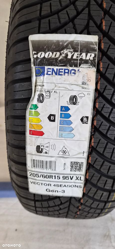 4X OPONY GOODYEAR VECTOR 4SEASONS GEN-3 205 60 R15 95V XL 2022 - 6