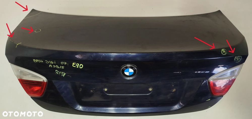 klapa bagażnika tylna BMW 3 E90 05-12 A35/5 - 2