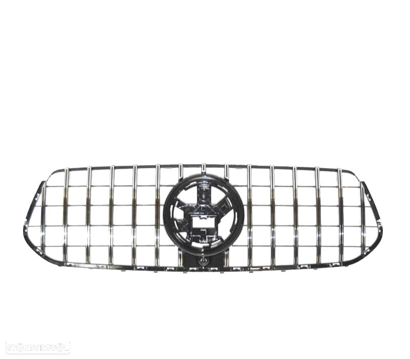 GRELHA FRONTAL MERCEDES W167 C167 LOOK GT 19-23 CROMADO - 2
