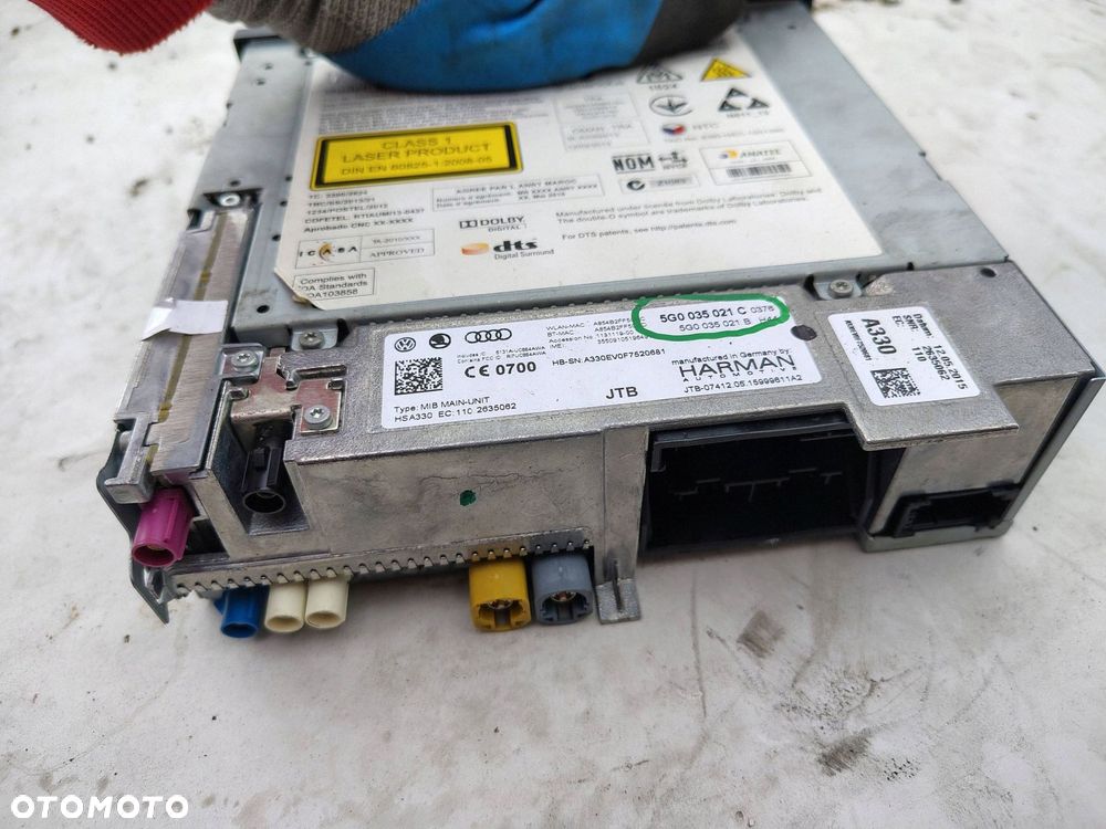 RADIO NAWIGACJA 5G0035021C VOLKSWAGEN GOLF 7 VII GTD - 3