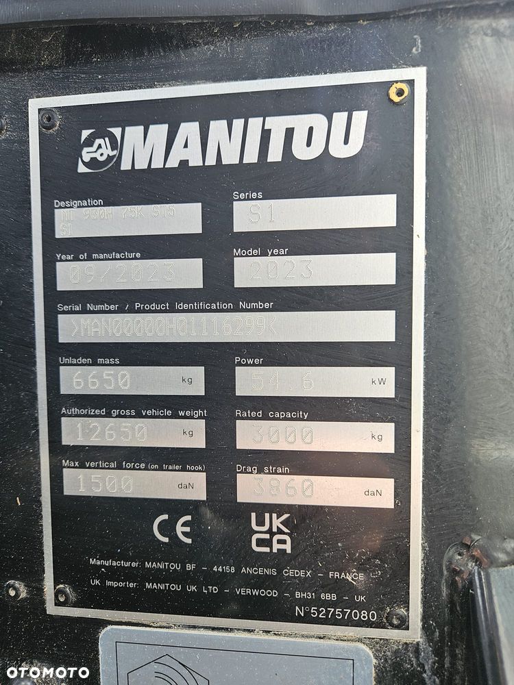 Manitou MT 930H | 2023 | 509 mth | ŁADOWARKA TELESKOPOWA | 75K 730 935 629 932 625 - 29