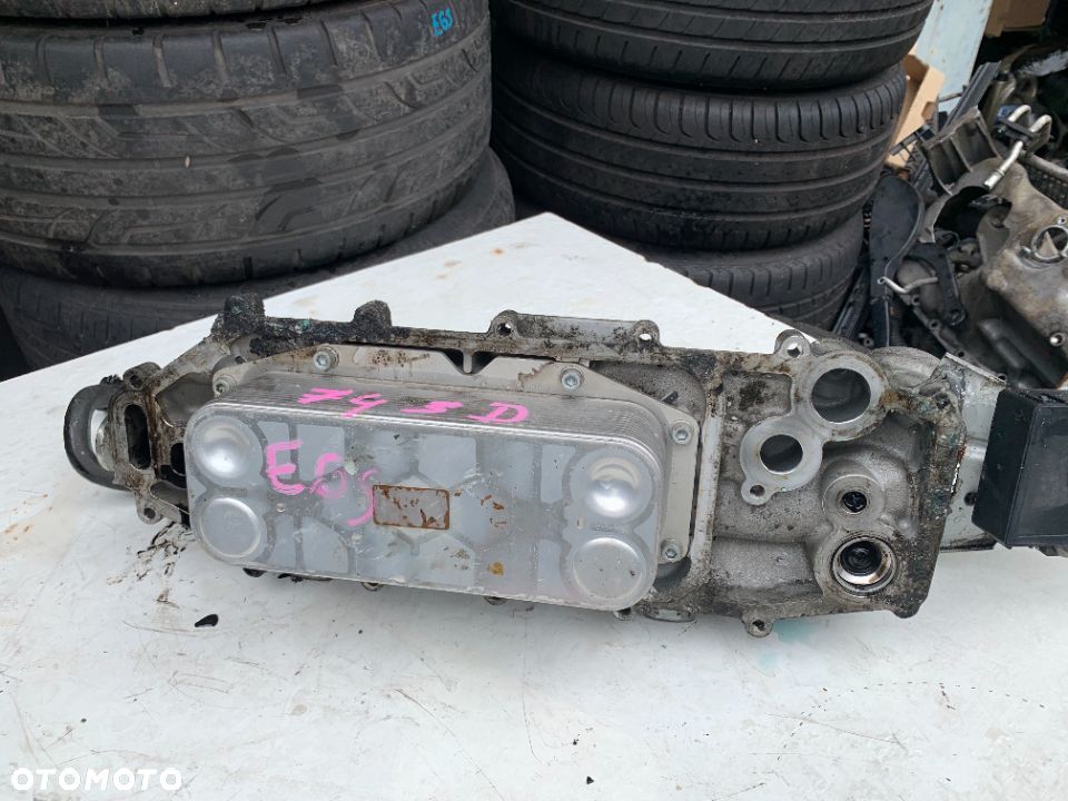 Podstawa filtra chłodnica oleju wymiennik ciepła Bmw e65 745d - 4