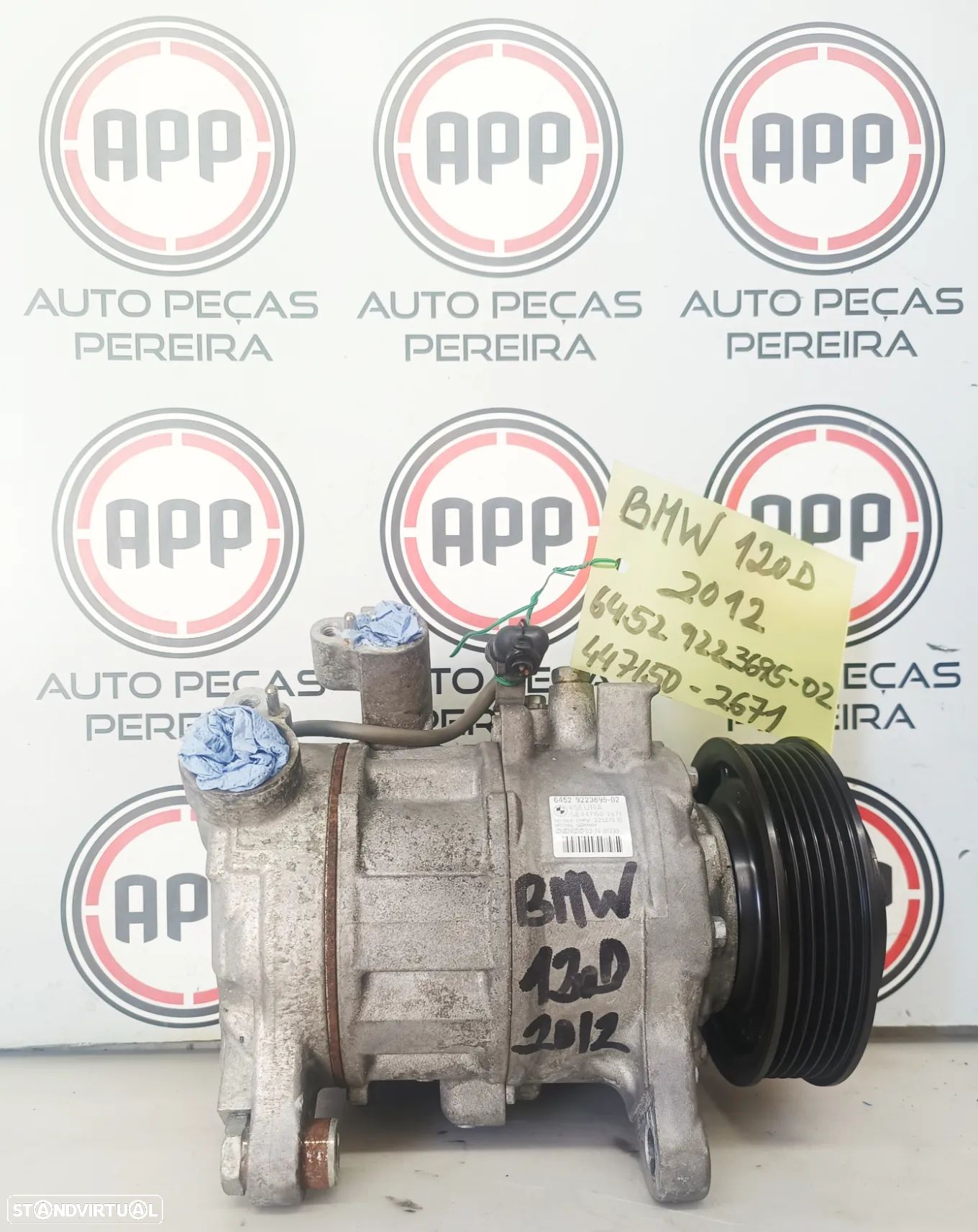 Compressor Ar Condicionado BMW 20 diesel de 2012/2017 referência: 447150-2671/6452-9223695-02. - 1