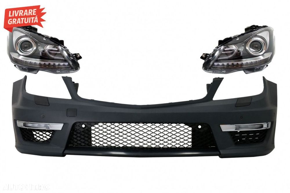 Bara Fata cu Faruri Bi-Xenon Mercedes C-Class W204 Facelift (2012-2014 - 1