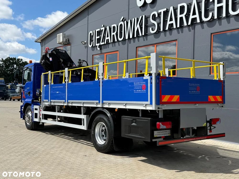 MAN TGM TGL TGS 18.250 E6 //skrzyniowy z HDS // 4x2 // żuraw HMF 1420 K2 HDS dzwig kran crane budowlanka - 6