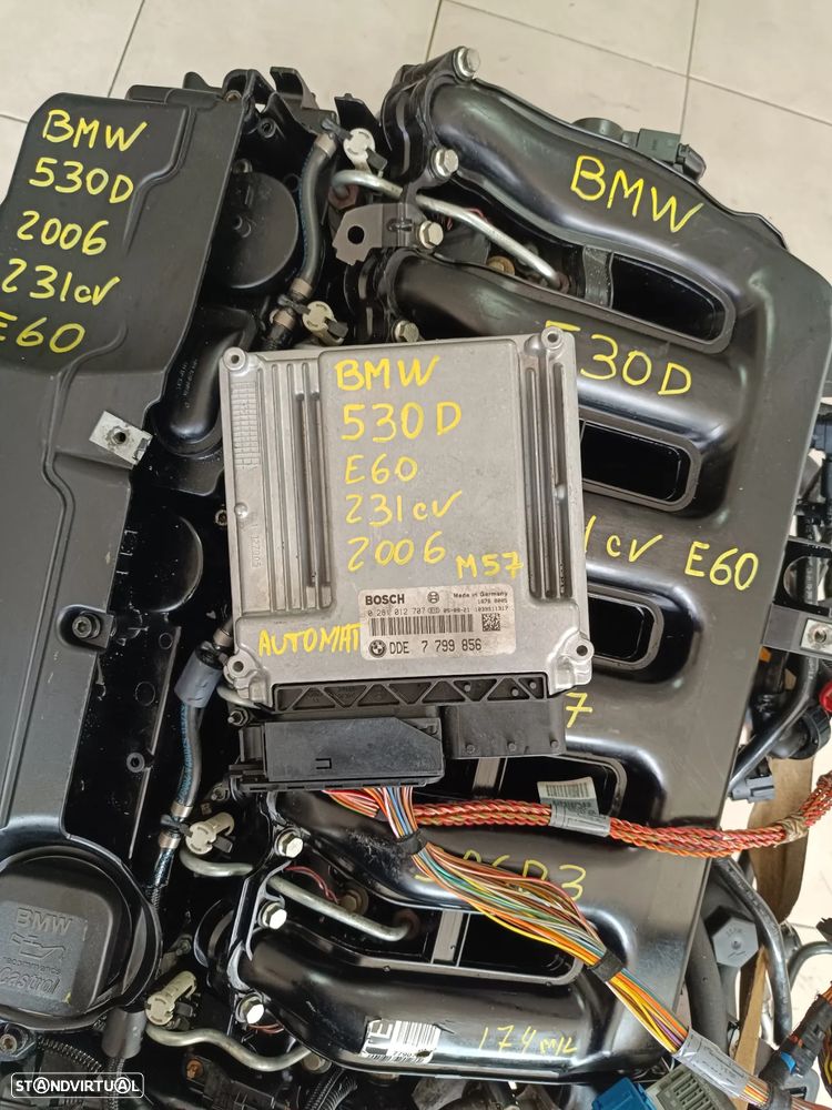 Motor Bmw 530D 231cv E60 M57 306D3 bloco aluminio caixa velocidades 6HP28 047w3e - 11