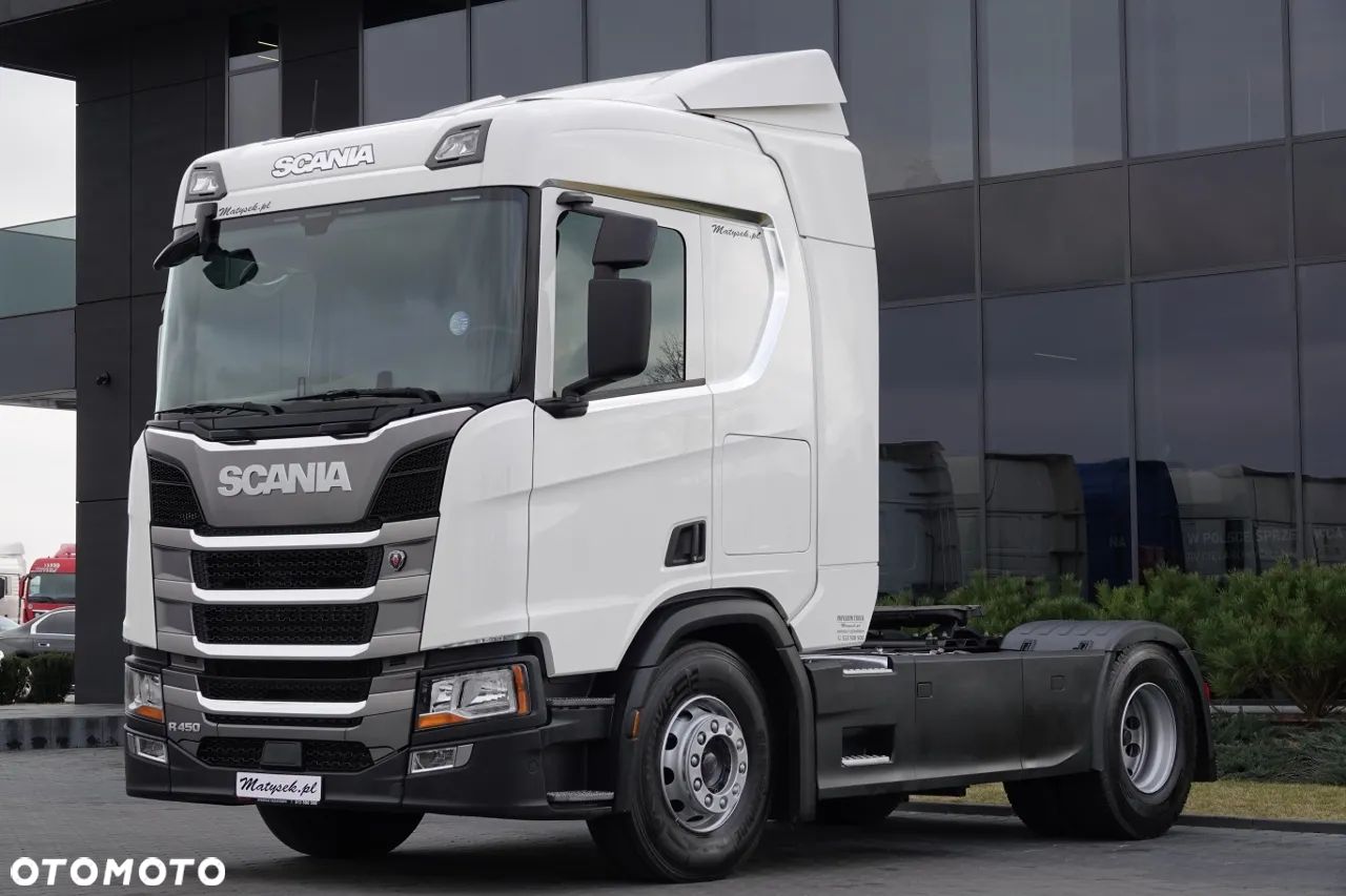 Scania R 450 / RETARDER / HYDRAULIKA / KLIMA POSTOJOWA / HYDRAULIKA / NISKA KABINA / OPONY 100% / PO KONTRAKCIE SERWISOWYM - 1