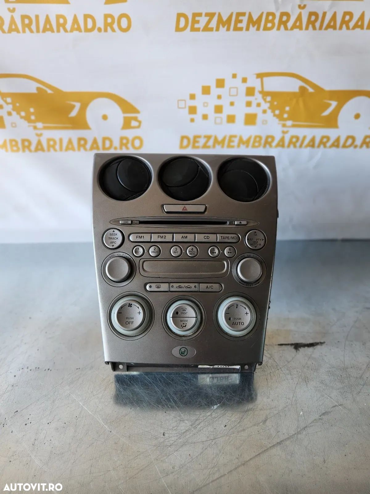 Consola Centrala Radio Cd Player Comenzi Clima Mazda 6 - 1