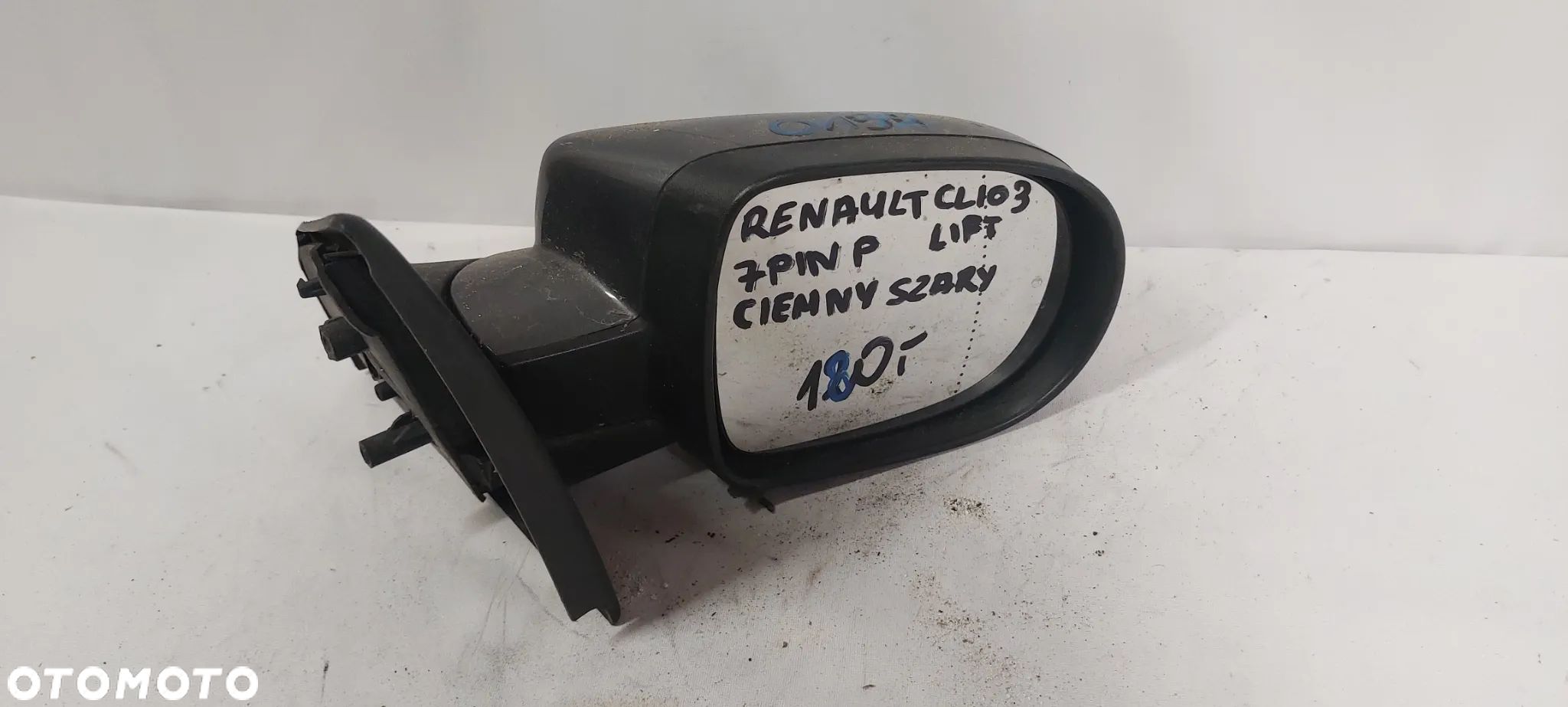 .  LUSTERKO ELEKTRYCZNE RENAULT CLIO 3 LIFT PRAWE 7PIN CIEMNOSZARY - 1