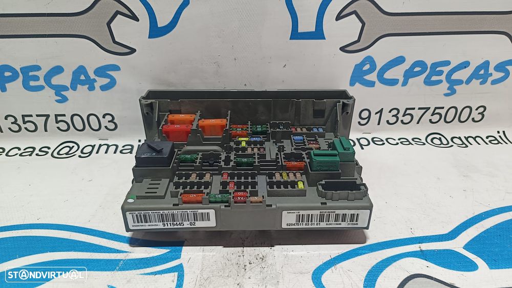 TAMPA CAIXA FUSIVEIS TAMPA PAINEL COMANDO CONTROLO SAM BMW SEIRE 1 E87 6114911944502 61149119445 9119445 E81 E82 E87 LCI E88 SERIE 3 E90 E90 LCI E91 E91 LCI E92 E92 LCI E93 E93 LCI X1 E84 - 5