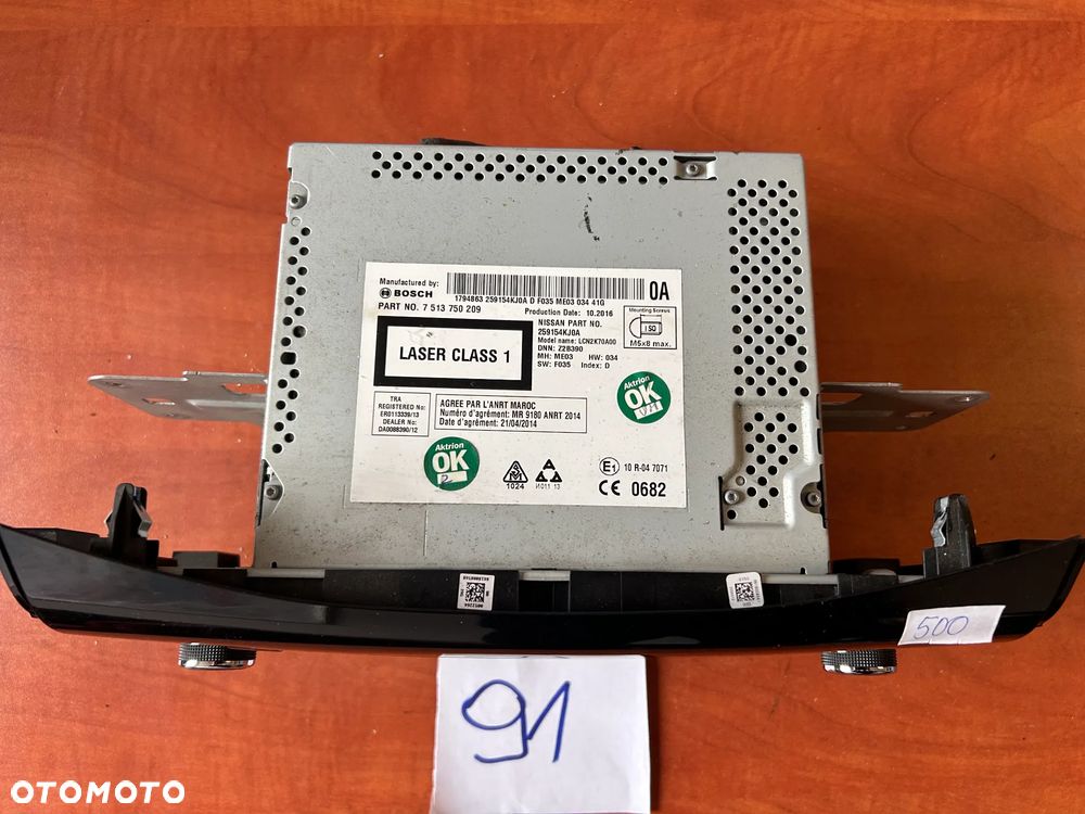 RADIO WYŚWIETLACZ NAWIGACJI ODTWARZACZ 7513750209 259154KJ0A Nissan Navara - 5