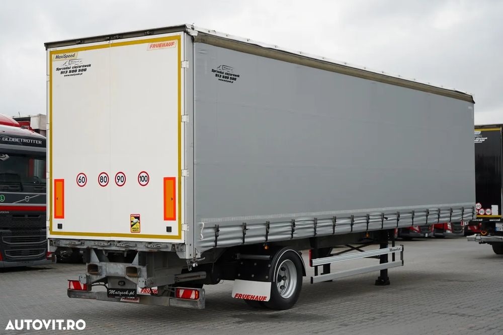 Fruehauf CITYLINER CORTINĂ / 1 AXĂ / DIRECȚIE / LUNGIME 11 M / CUREA CĂRUCIOR / PODEA REZISTENTĂ - 7