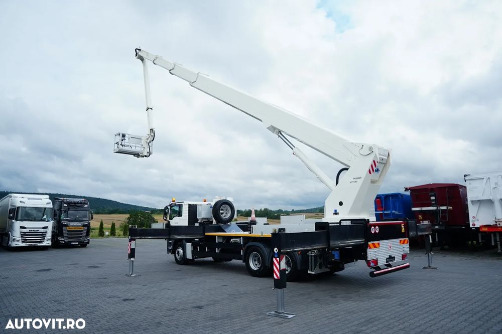 MAN TGS 26.400 / Platformă de lucru aeriană / 6x4 / PALFINGER WT 530 / ÎNĂLȚIME DE LUCRU 53 M / / CAPACITATE DE RIDICARE 600 KG - 5 PERSOANE / MANUALĂ - 9
