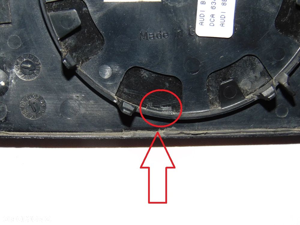 ORYGINAŁ fotochrom lustro lusterko prawe fotochromatyczne 8E0857536Q Audi A4 B6 sedan kombi 00-04r EUROPA - 9