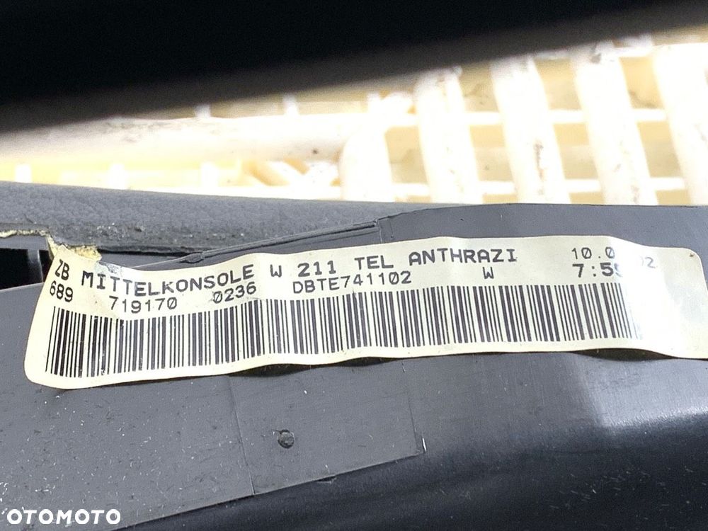 TUNEL ŚRODKOWY  MERCEDES-BENZ KLASA E (W211) 2002 - 2009 E 270 CDI (211.016) 130 kW [177 KM] olej - 7