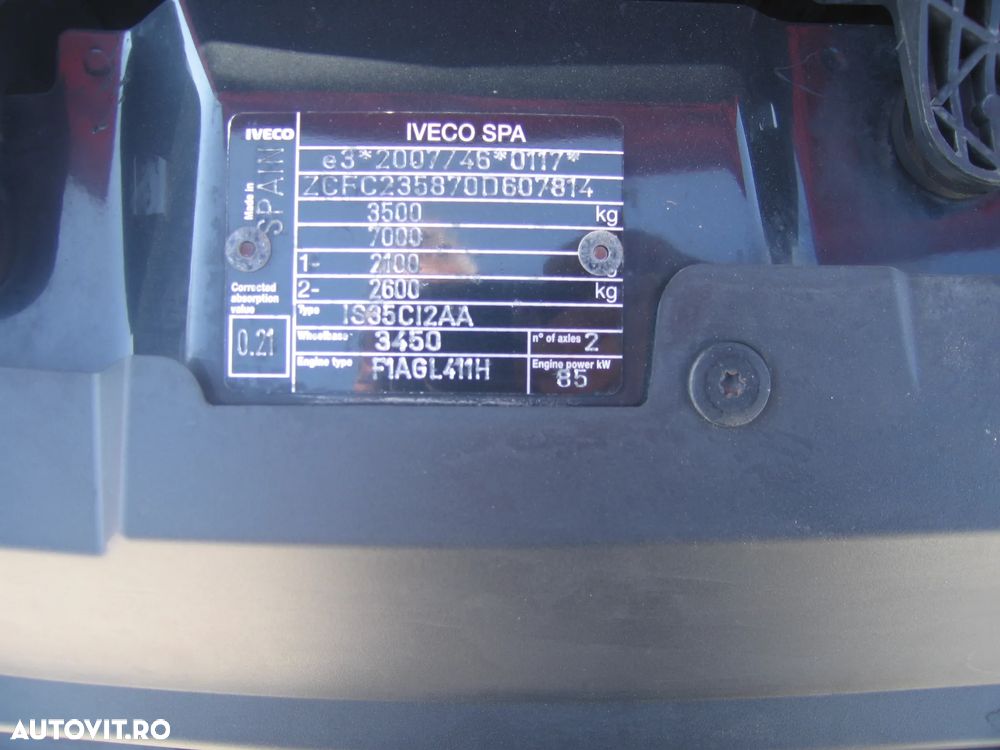 Iveco DAILY 35 C 13, 3 LOC. BASCULABIL, AC . EURO  VI . - 7