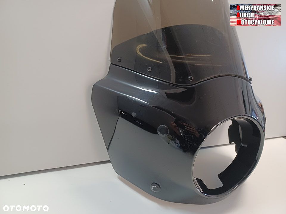 Owiewka, czarna, wysoka dla Harley Davidson Dyna Street Bob FXDB Low Rider FXDL - 2