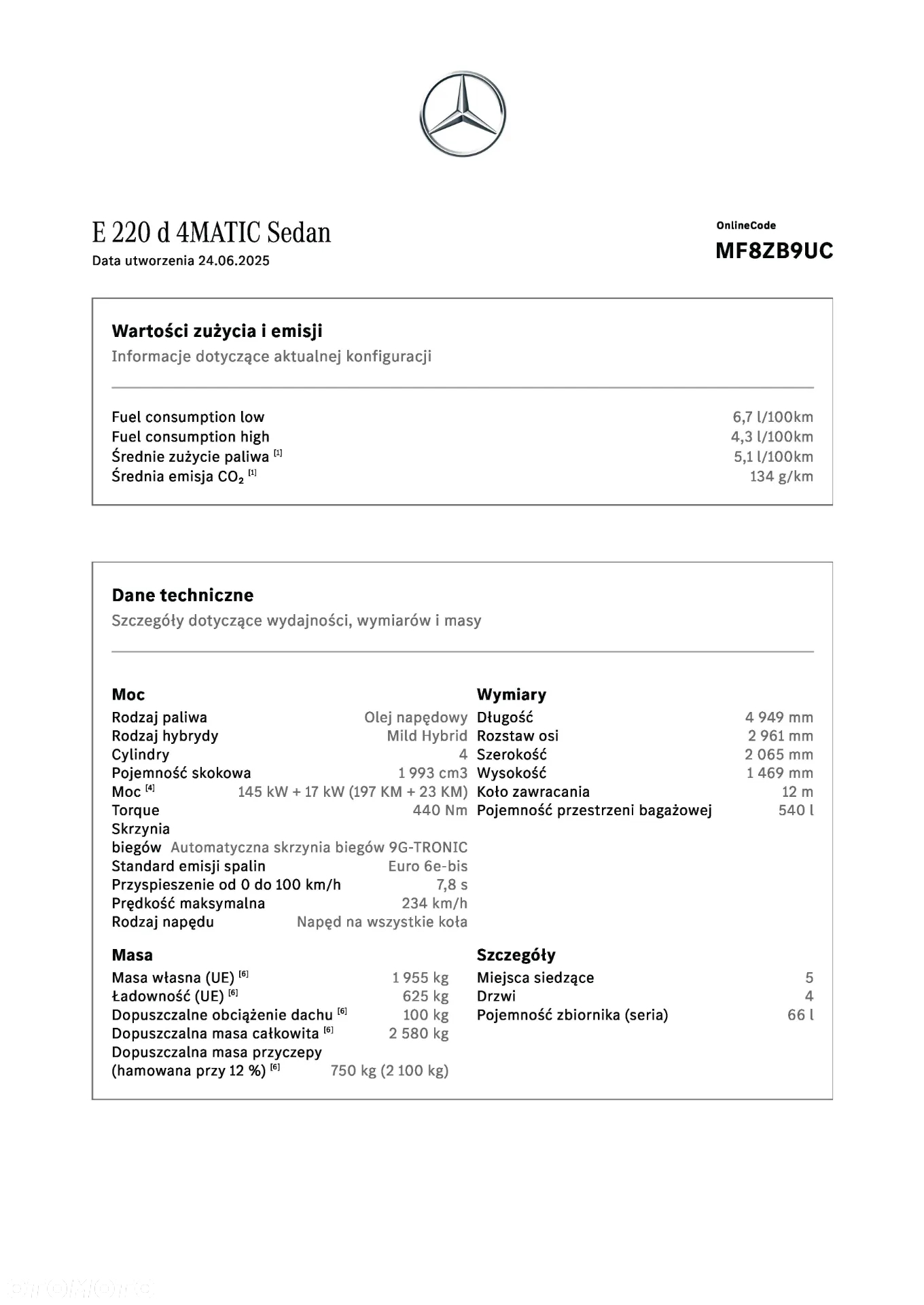 Mercedes-Benz Klasa E 220 d 4-Matic AMG/Avantgarde - 29