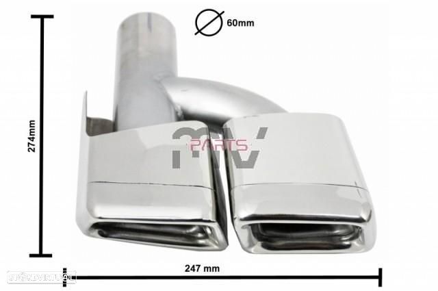 Ponteiras de Escape Mercedes Amg CL / CLS / E / S / SL - 4