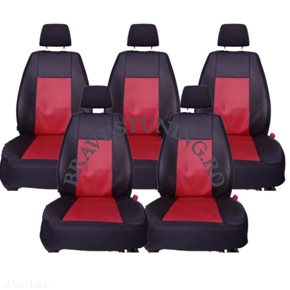 Huse scaun auto dedicate TOURAN 5 locuri individuale Piele ecologica - 2