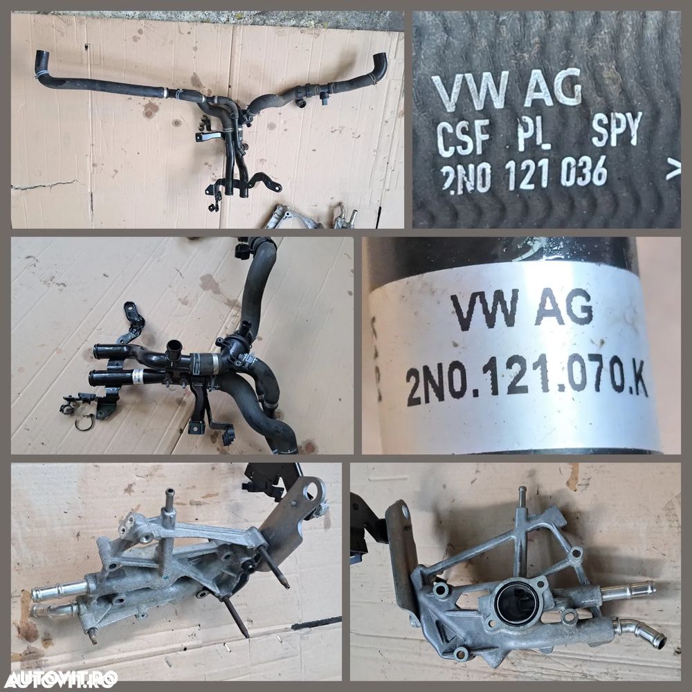 -1- Anexe motor VW Crafter 2.0 tdi 2019 carcasa filtru aer debitmetru furtun admisie intercooler lichid racire set capace protectie distributie electrovalva - 13