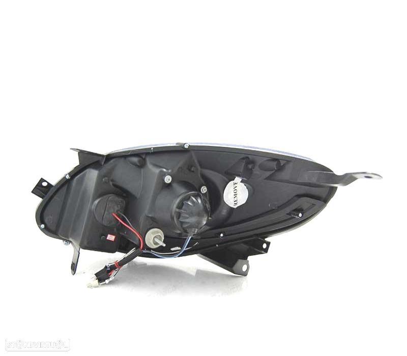 FARÓIS OPTICAS RENAULT TWINGO 07-11 LUZ DIURNA LED PRETO - 3