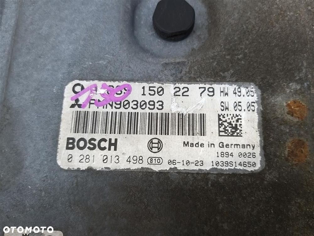 Komputer sterownik silnika Mitsubishi Colt Z30 2004-2012 1,5 DID 0281013498 - 5