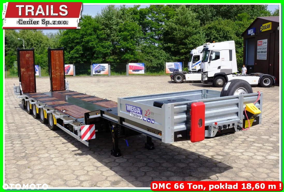 Inny Niska podłoga 4-osie, rozciągana dł. 18,60 m,  własne PTO, NAJAZDY HYDRAULICZNE. !!! - 2