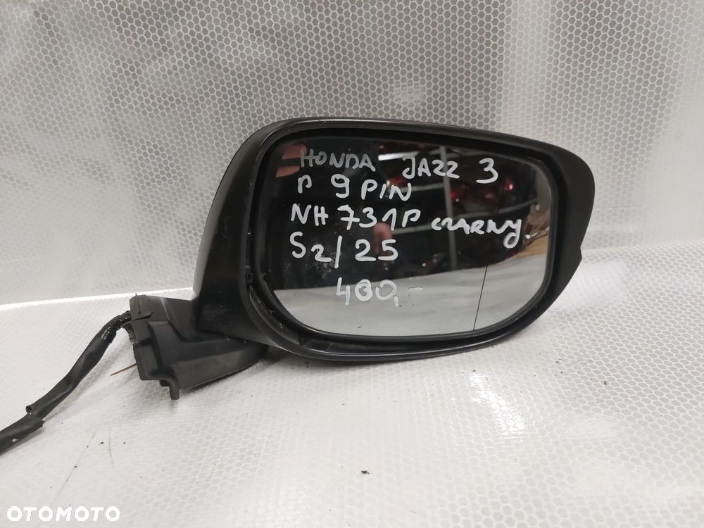 - LUSTERKO ELEKTRYCZNE PRAWE HONDA JAZZ 3 III NH731P CZARNY 9PIN - 3