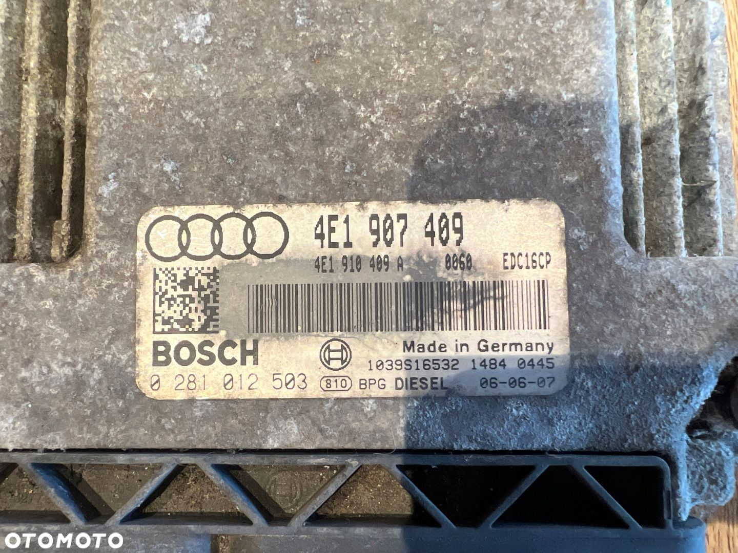 STEROWNIK STEROWNIKI SILNIKA AUDI A8 D3 4.2 TDI BVN 4E1907409 KOMPLET - 5