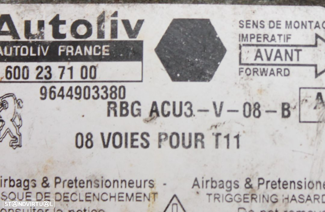 Centralina de Airbag Peugeot 206 SW de 2002 - 2