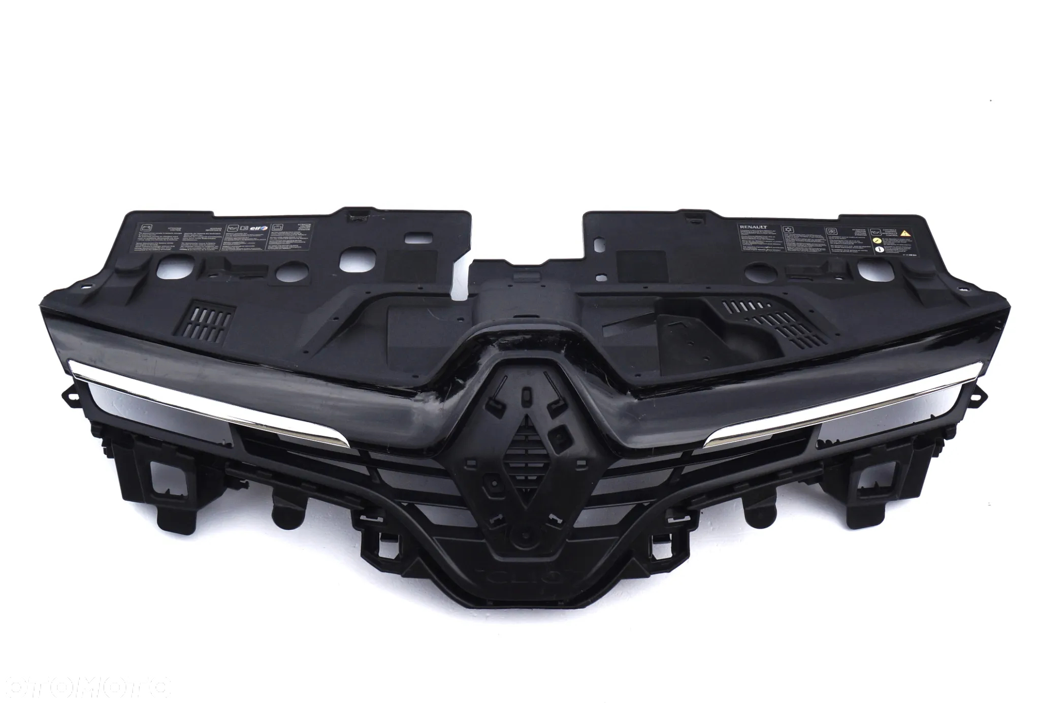 RENAULT CLIO 4 IV 2012 - 2016 atrapa grill listwa CHROM 2x ORYGINAŁ OE - 8