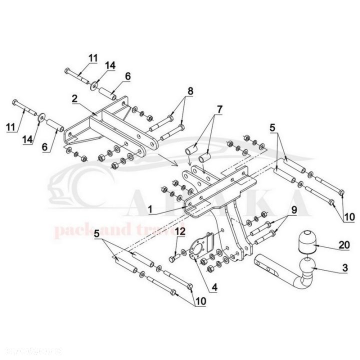 Hak Holowniczy Odkręcany Do Fiat Strada Pick-Up Od 1999 - 3