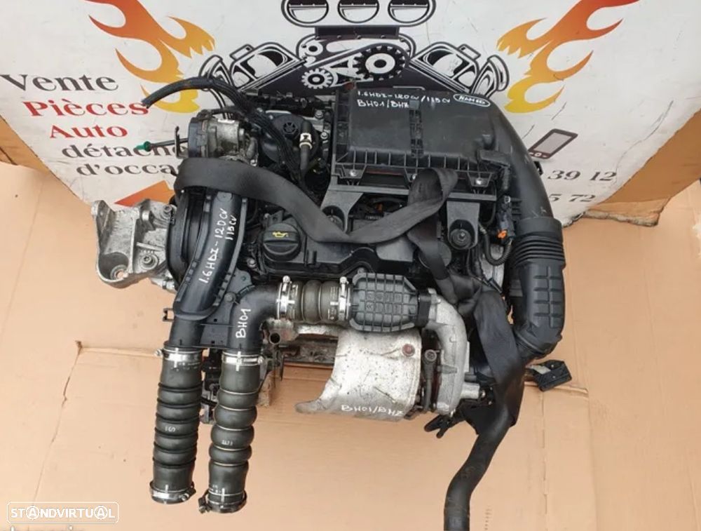 Motor Peugeot 5008 / Citroën Berlingo 1.6 HDi BH01 usado com garantia - 2